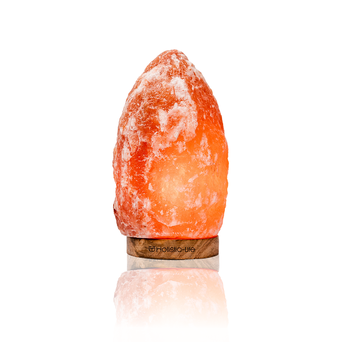 Himalaya zoutlamp van Holistic-Life met warme gloed.