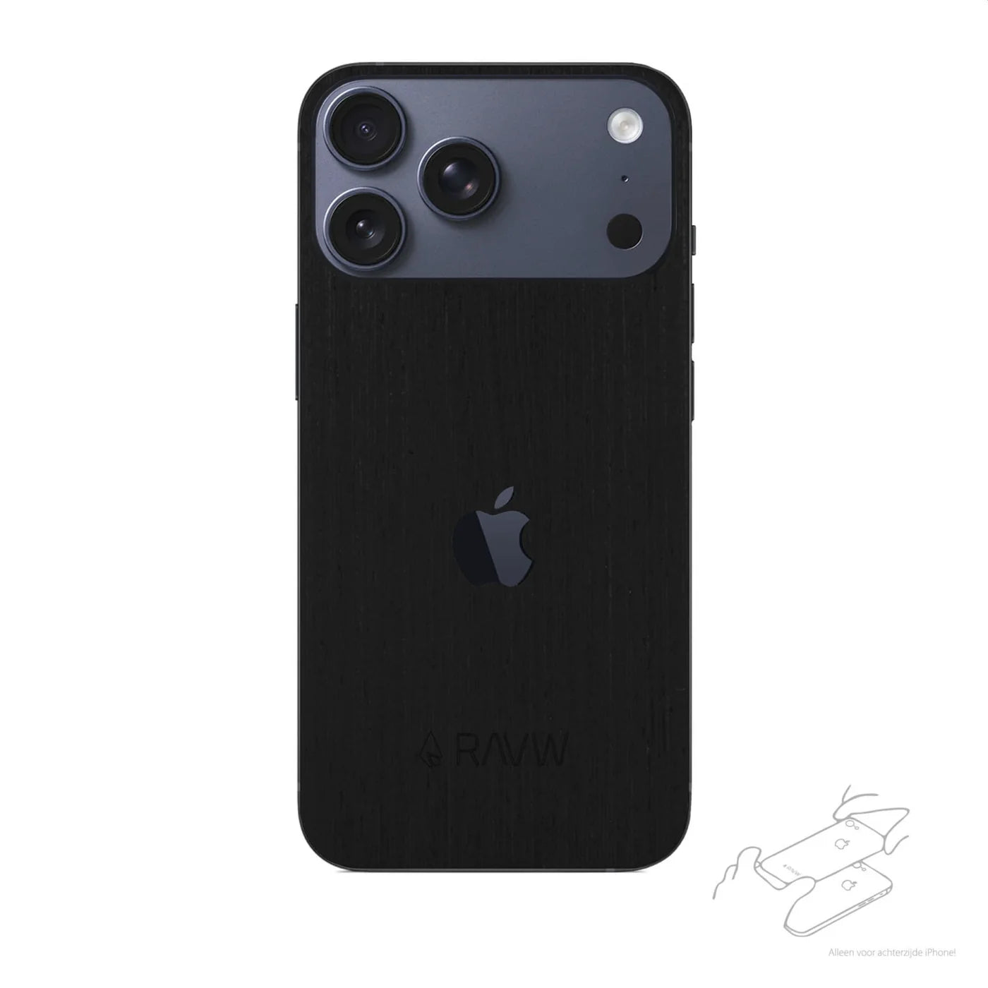 RAUW Houten iPhone Skin Handgemaakt
