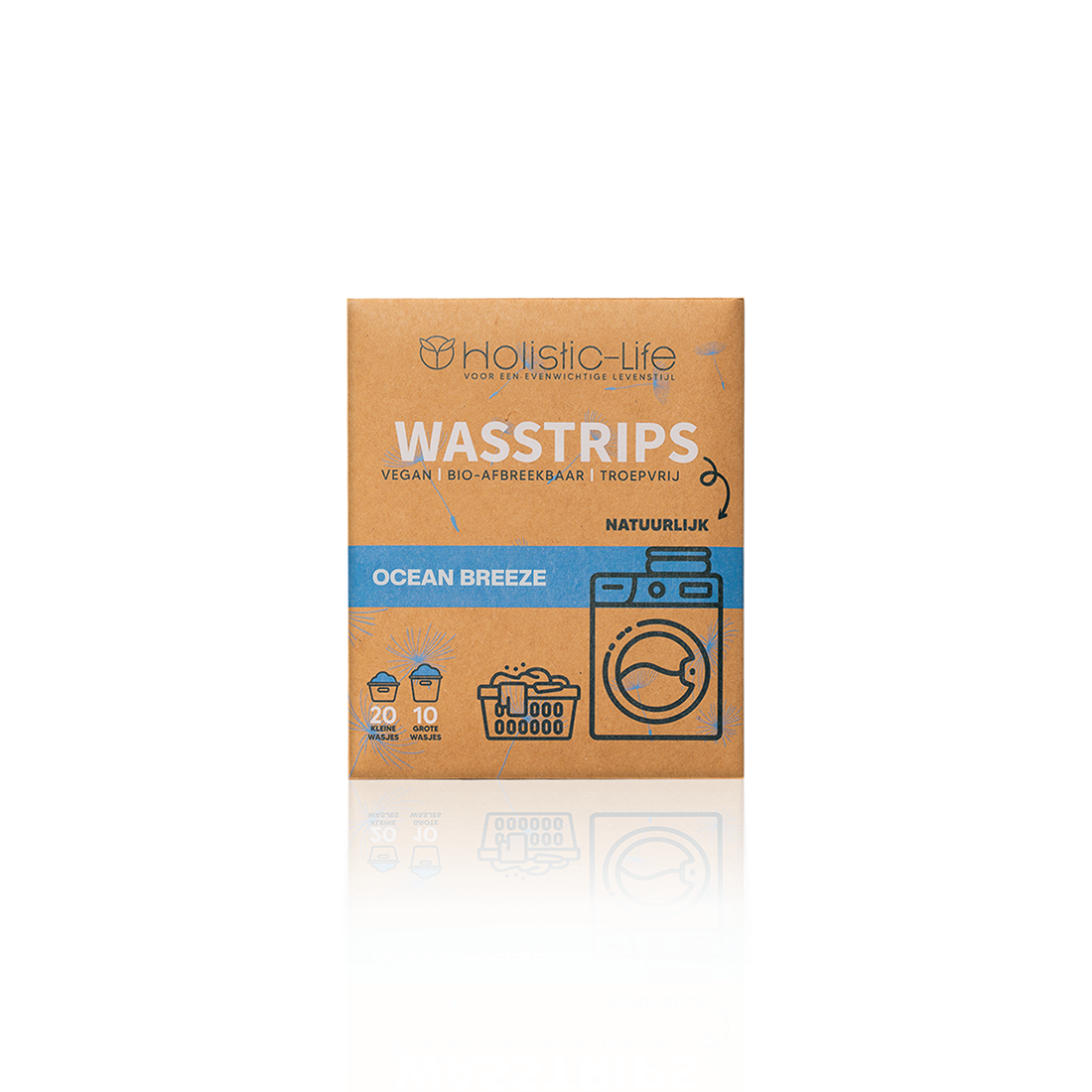 Wasstrips ocean breeze proefpakket duurzaam en milieuvriendelijke wasdoekjes.
