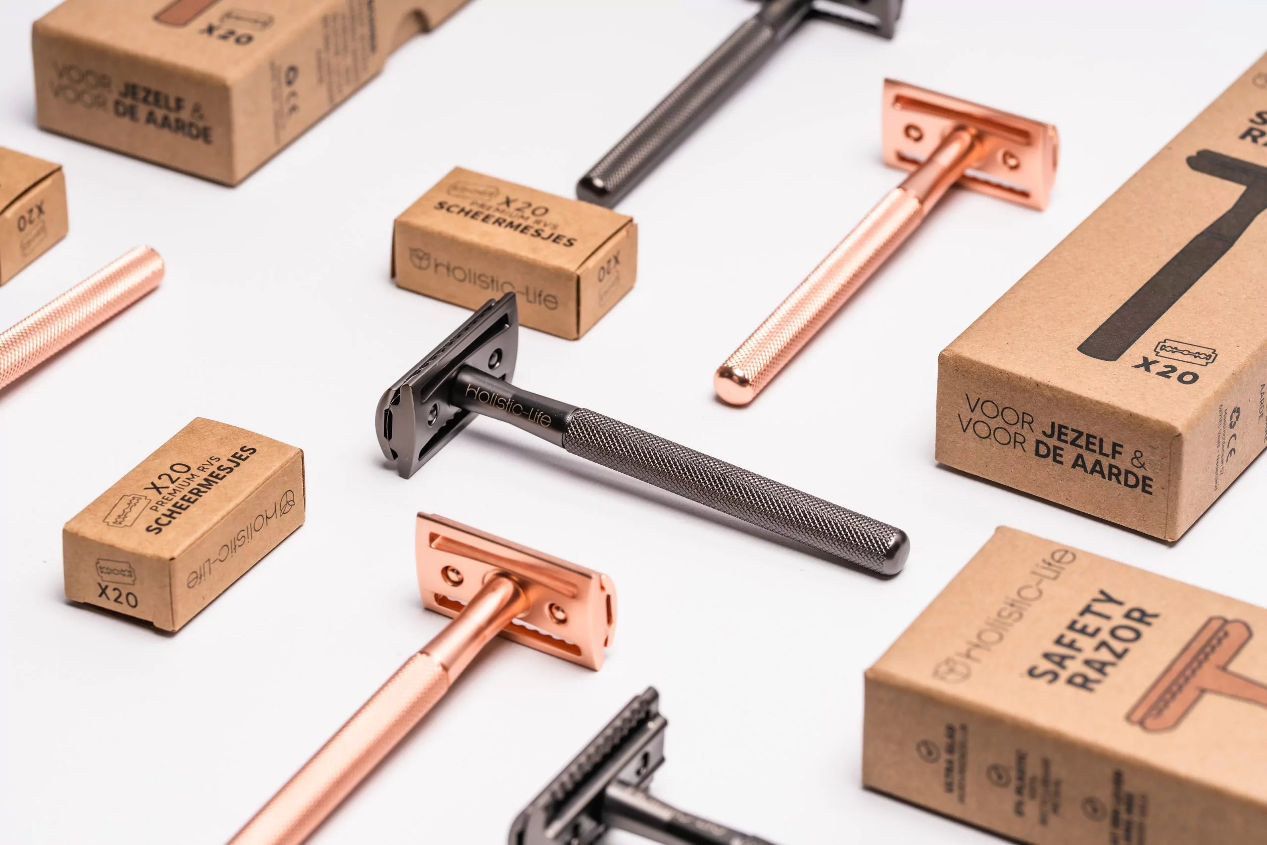 Duurzame safety razor voor plasticvrij scheren