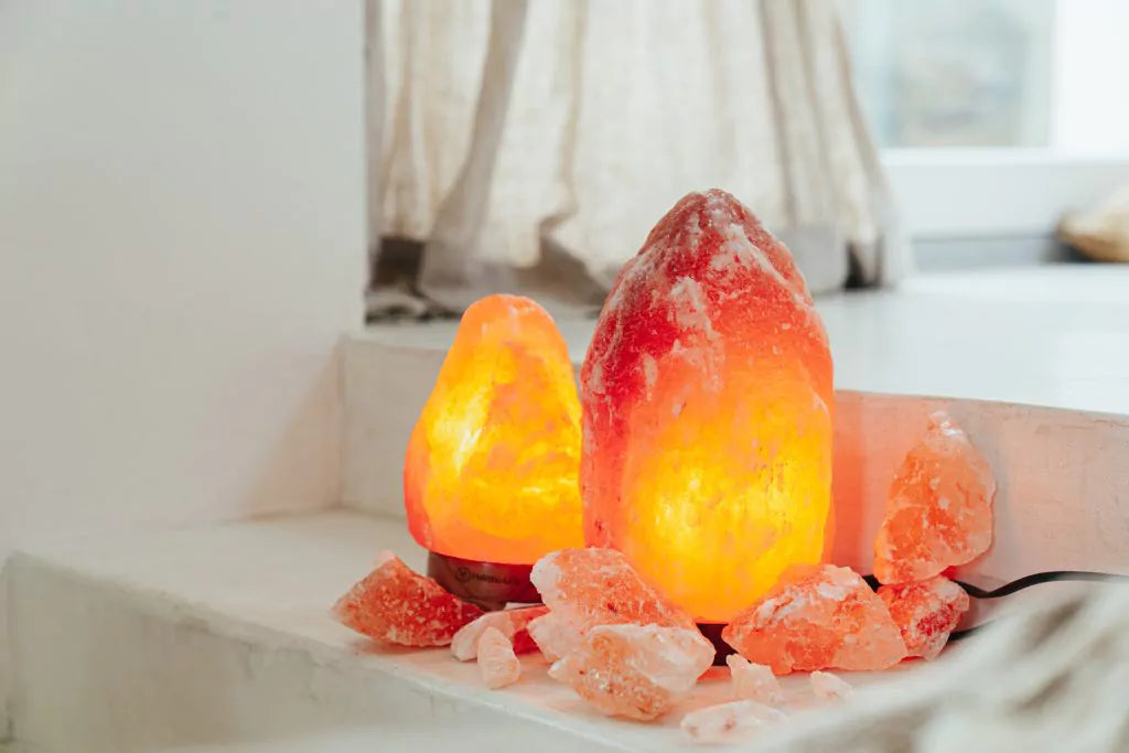 Himalaya zoutlamp voor natuurlijke verlichting in huis