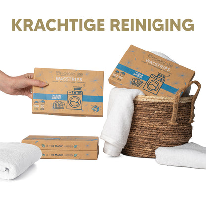 Milieuvriendelijke Wasstrips Ocean Breeze - 100 wasbeurten