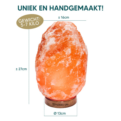 Himalaya zoutlamp met de handgemaakt in pakistan 5-7kg.