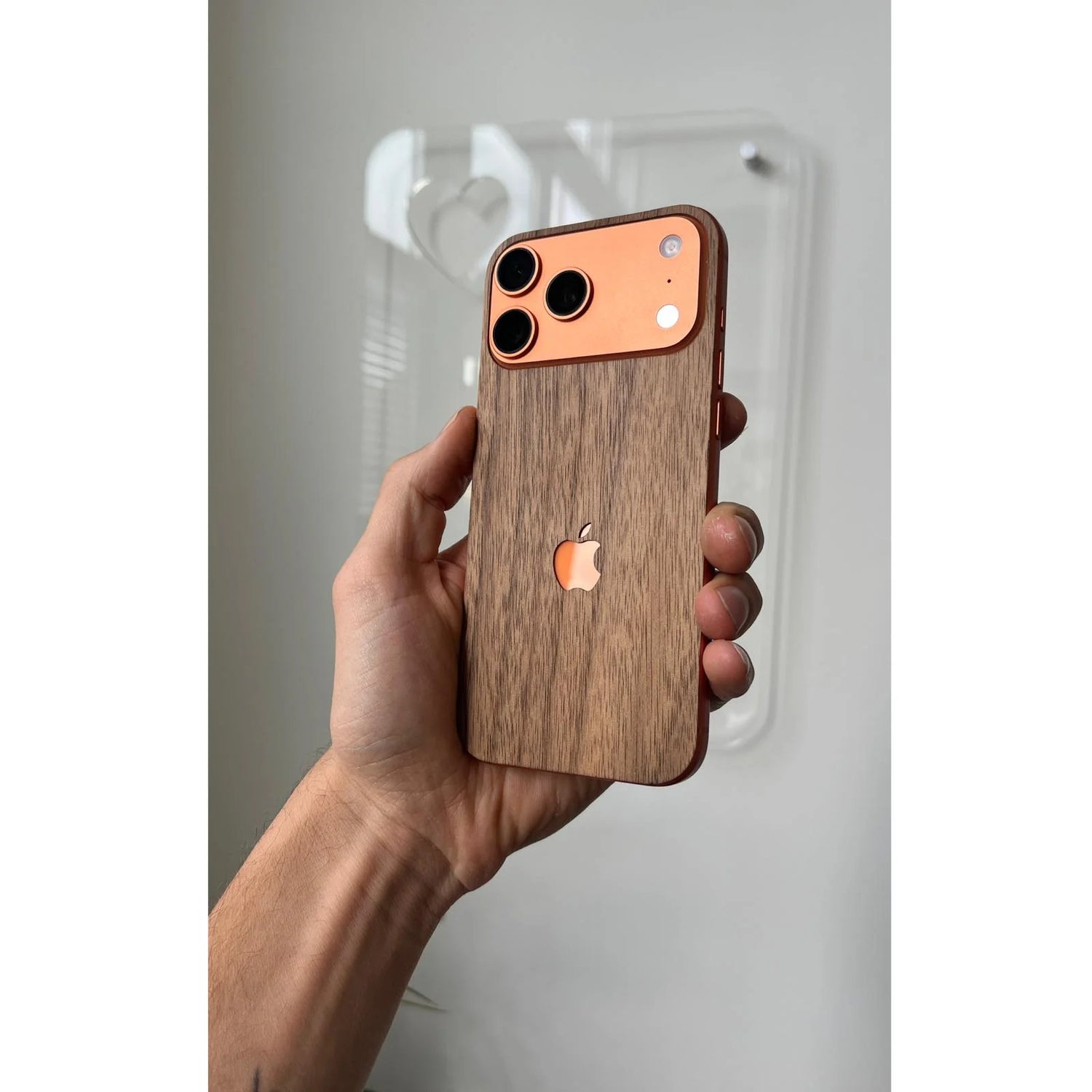 RAUW Houten iPhone Skin Handgemaakt