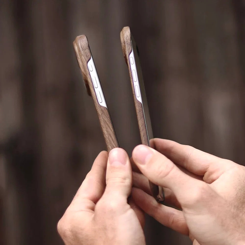 RAUW Houten iPhone hoesje (Slim) Handgemaakt