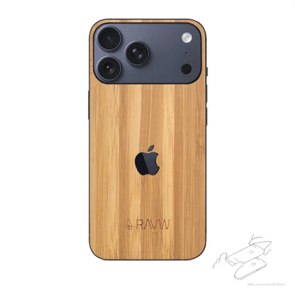 RAUW Houten iPhone Skin Handgemaakt