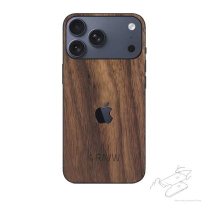 RAUW Houten iPhone Skin Handgemaakt