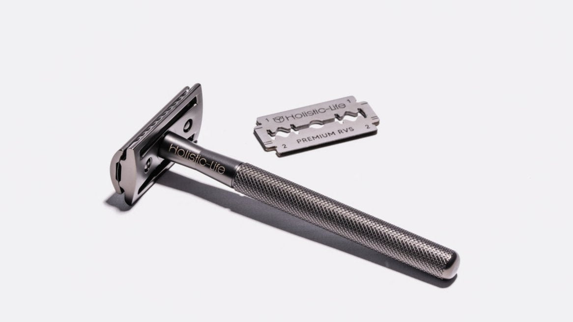 Safety razor glas scheer resultaat.