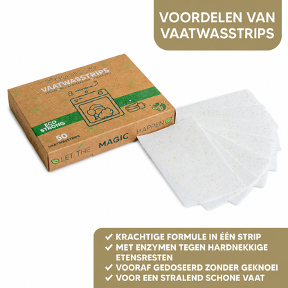 Milieuvriendelijke Vaatwasstrips - 50 Vellen