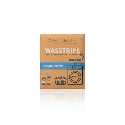 Wasstrips ocean breeze proefpakket duurzaam en milieuvriendelijke wasdoekjes.