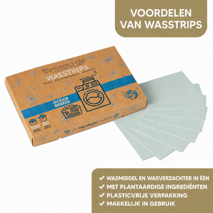 Milieuvriendelijke Wasstrips Ocean Breeze - 100 wasbeurten