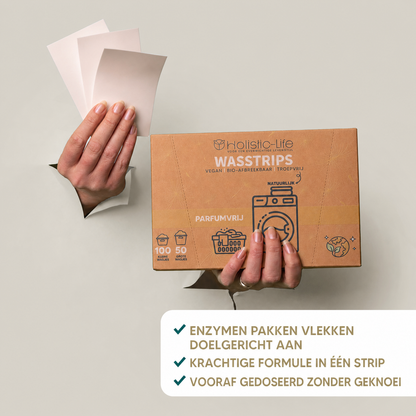 Milieuvriendelijke Wasstrips Parfumvrij - 100 wasbeurten