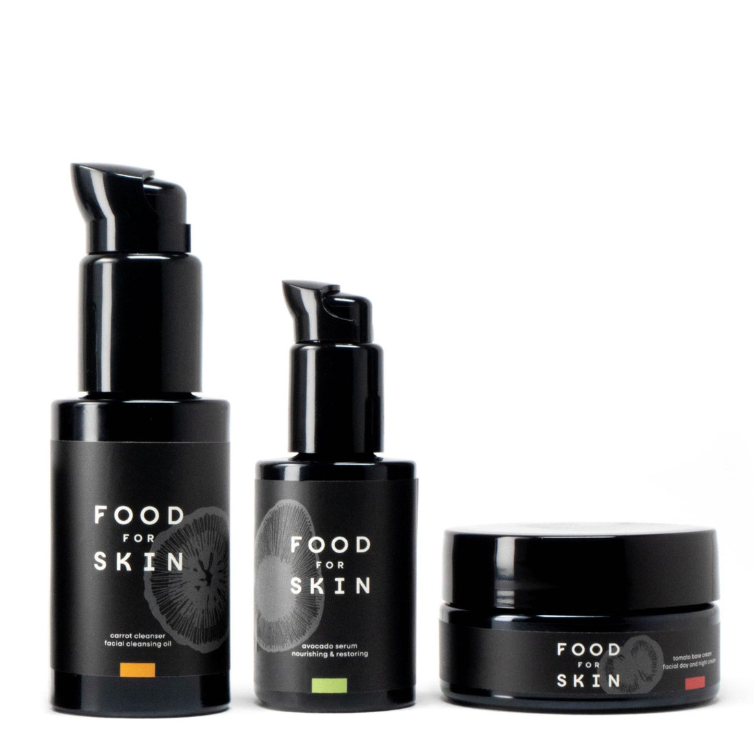 Avocado Huidverzorgingsset van Food for Skin, een complete set met avocado-extracten voor intensieve huidverzorging en hydratatie.