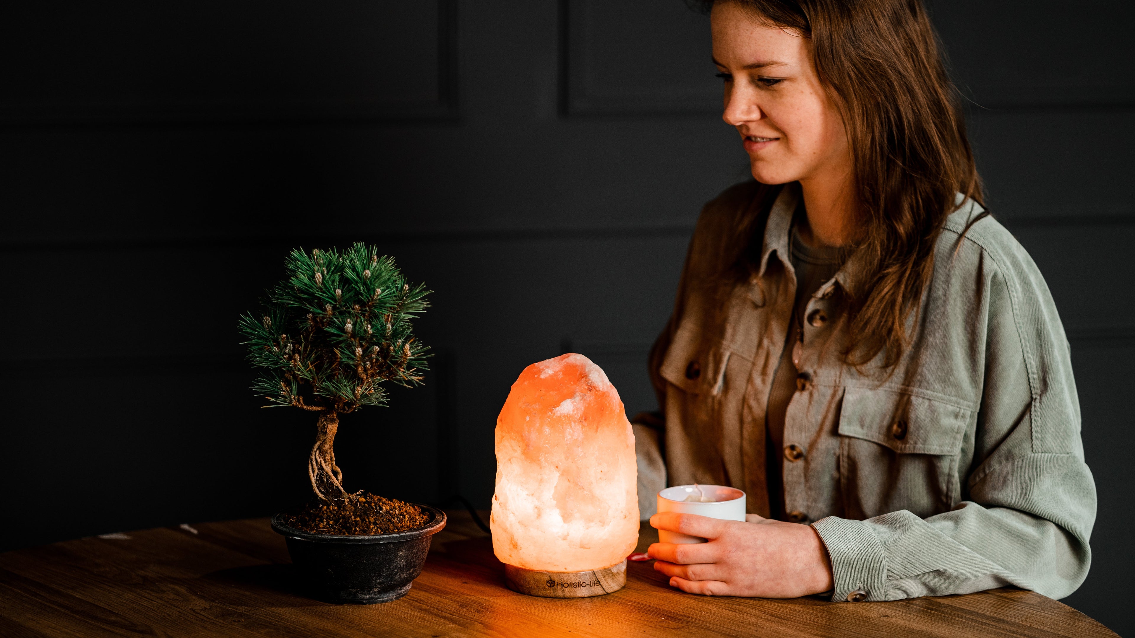 bonsai starters kit en zoutlamp cadeau.