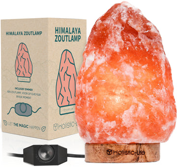 Luchtzuiverende Himalaya zoutlamp van natuurlijk kristalzout.