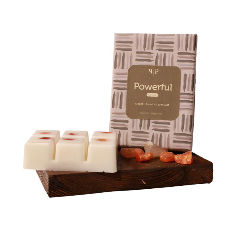 Luxueuze set waxmelts verkrijgbaar voor liefhebbers van geurige producten.