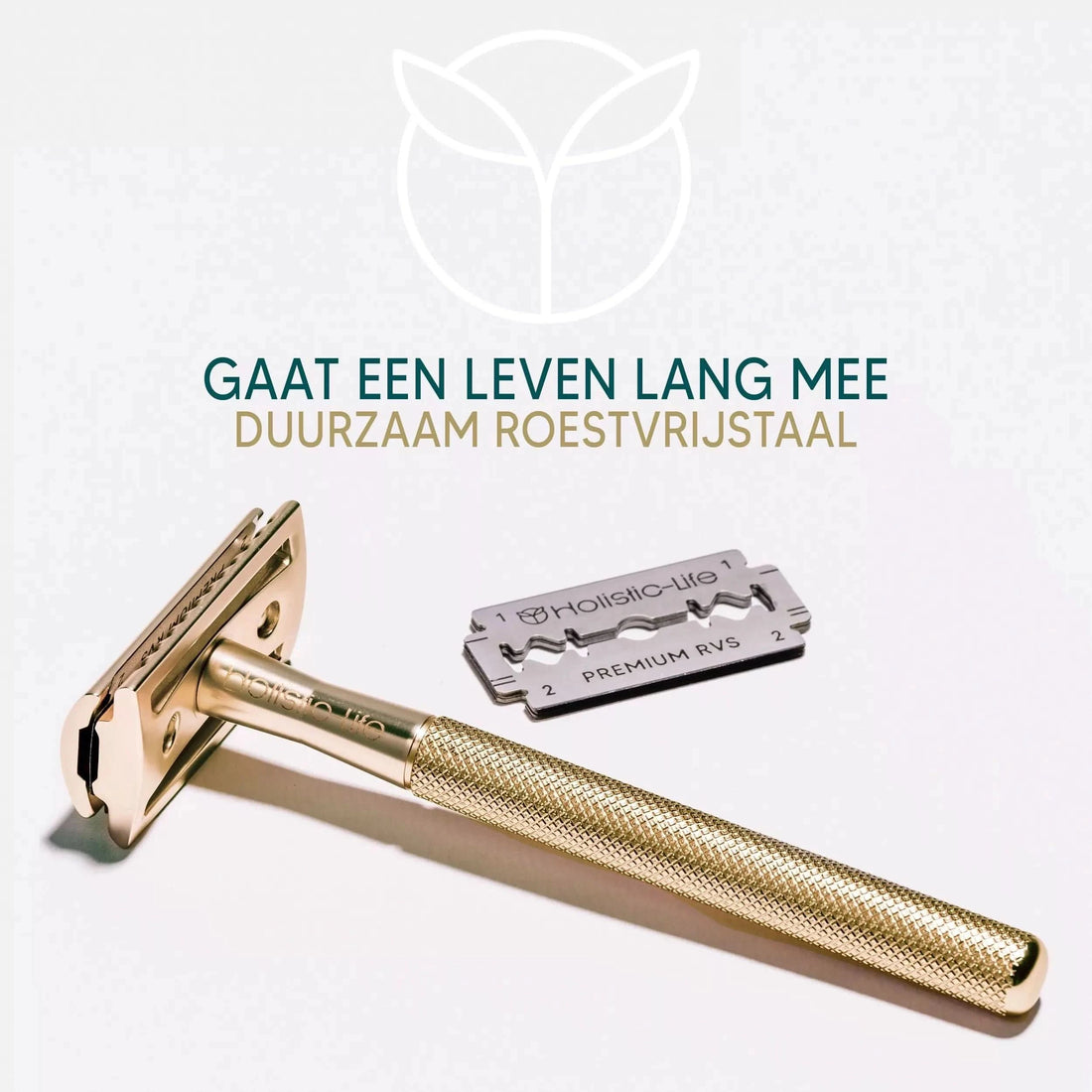 Gouden safety razor scheermesje