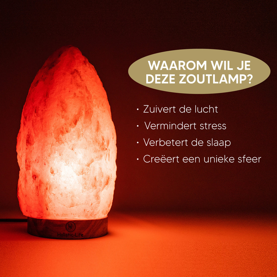 Himalaya zoutlamp herstelt de balans en energie in huis.