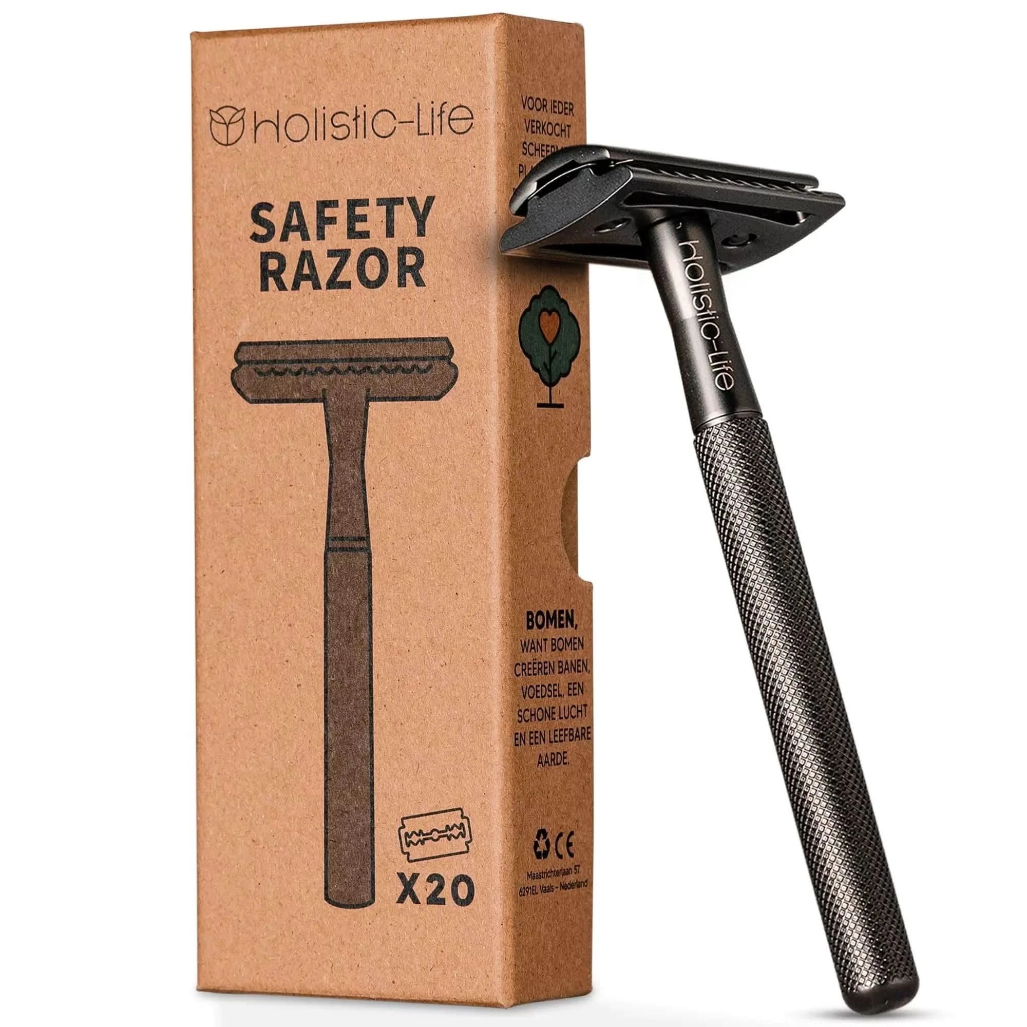 Zero waste safety razor voor minder afval.